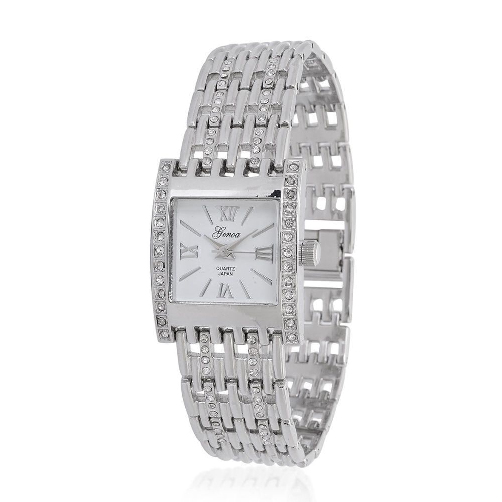 GEONA Watch Austrian Crystal Silver